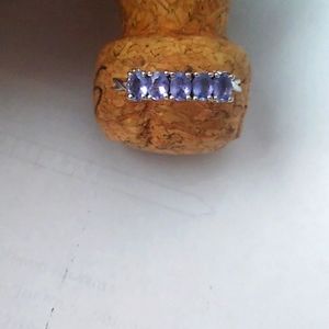 Silver and Tanzanite Ring